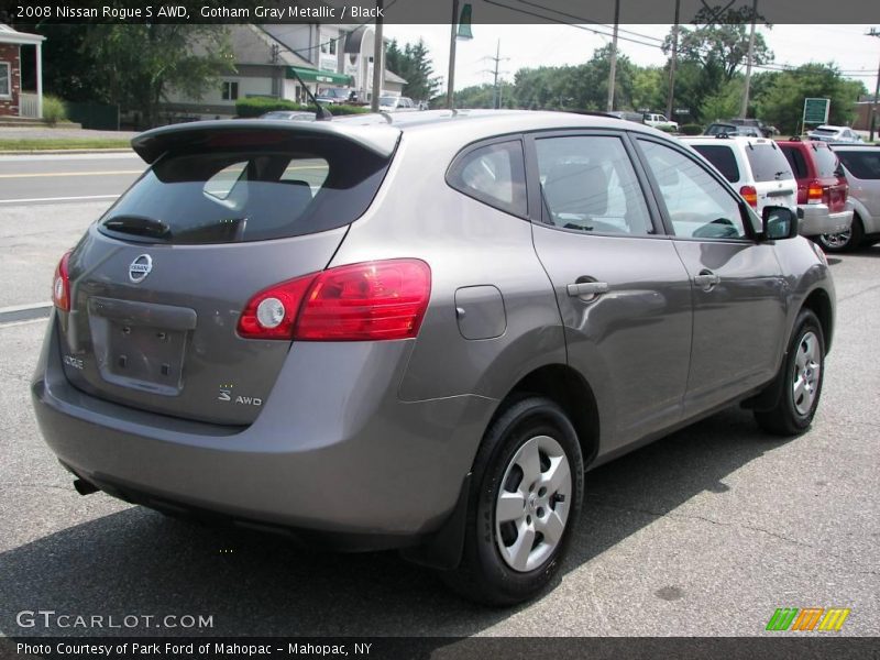 Gotham Gray Metallic / Black 2008 Nissan Rogue S AWD
