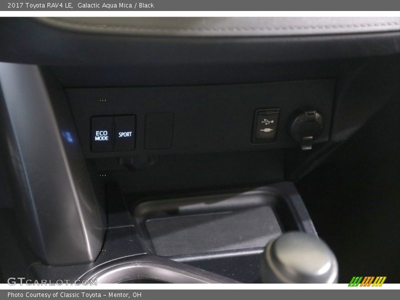 Galactic Aqua Mica / Black 2017 Toyota RAV4 LE