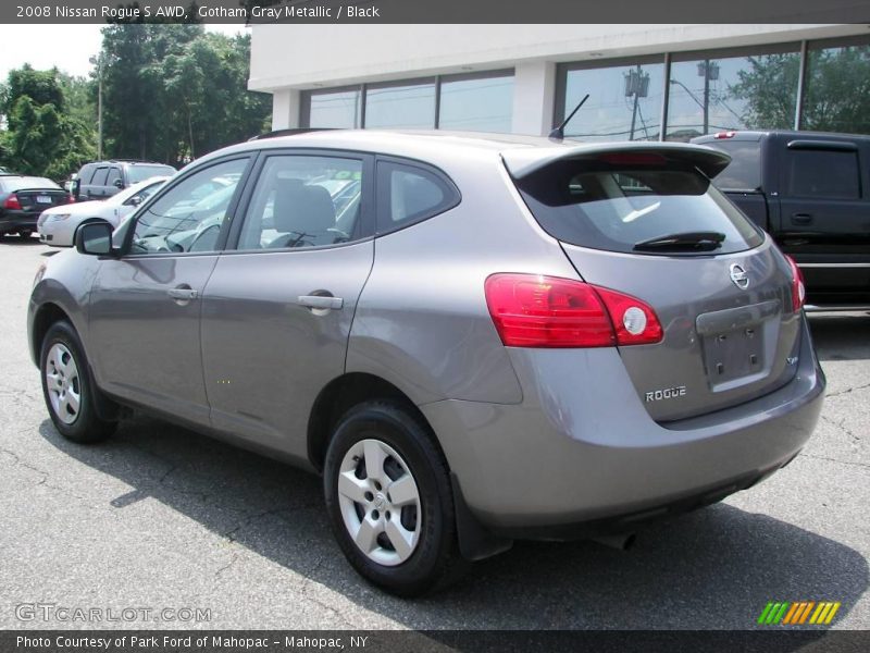 Gotham Gray Metallic / Black 2008 Nissan Rogue S AWD