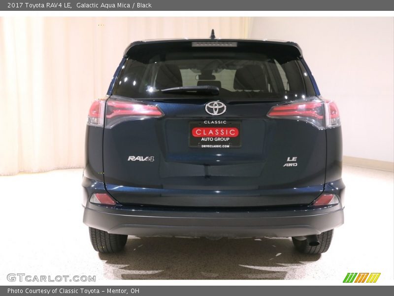 Galactic Aqua Mica / Black 2017 Toyota RAV4 LE