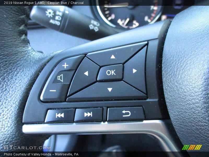 Caspian Blue / Charcoal 2019 Nissan Rogue S AWD