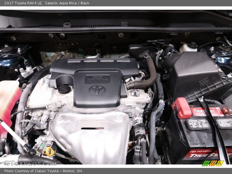 Galactic Aqua Mica / Black 2017 Toyota RAV4 LE