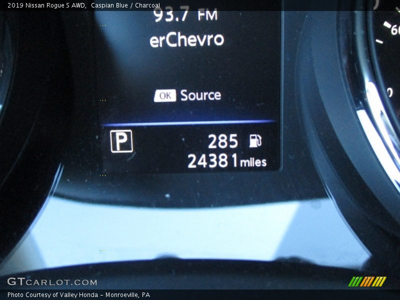 Caspian Blue / Charcoal 2019 Nissan Rogue S AWD