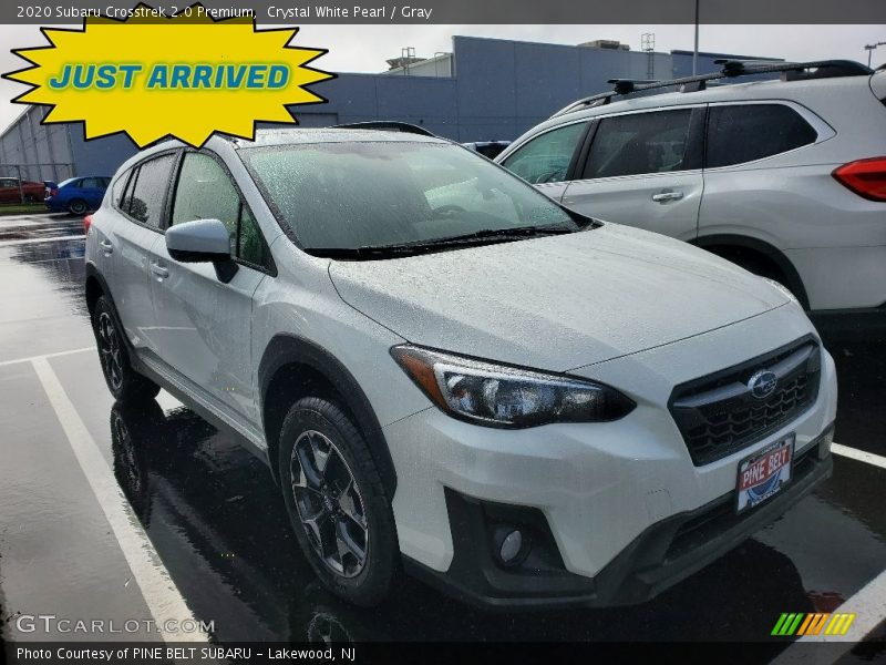 Crystal White Pearl / Gray 2020 Subaru Crosstrek 2.0 Premium