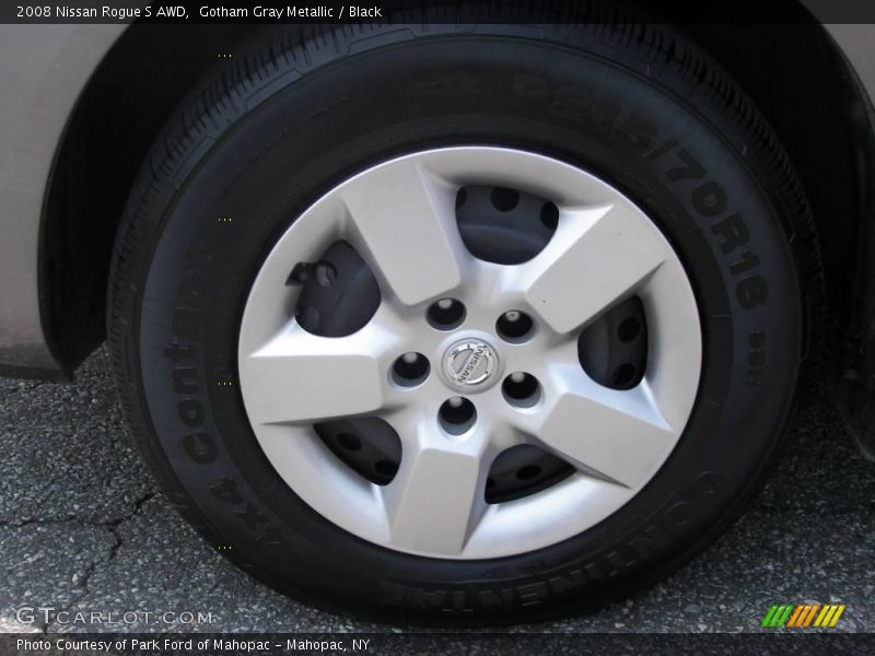 Gotham Gray Metallic / Black 2008 Nissan Rogue S AWD