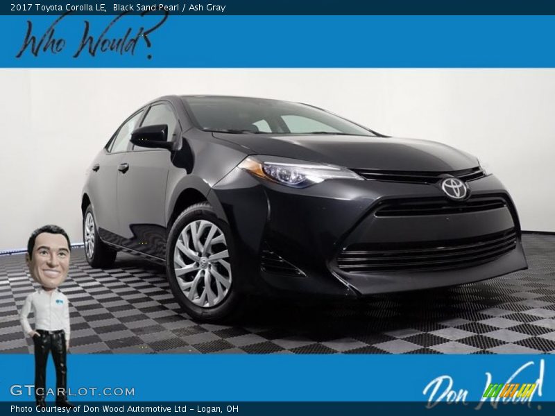 Black Sand Pearl / Ash Gray 2017 Toyota Corolla LE