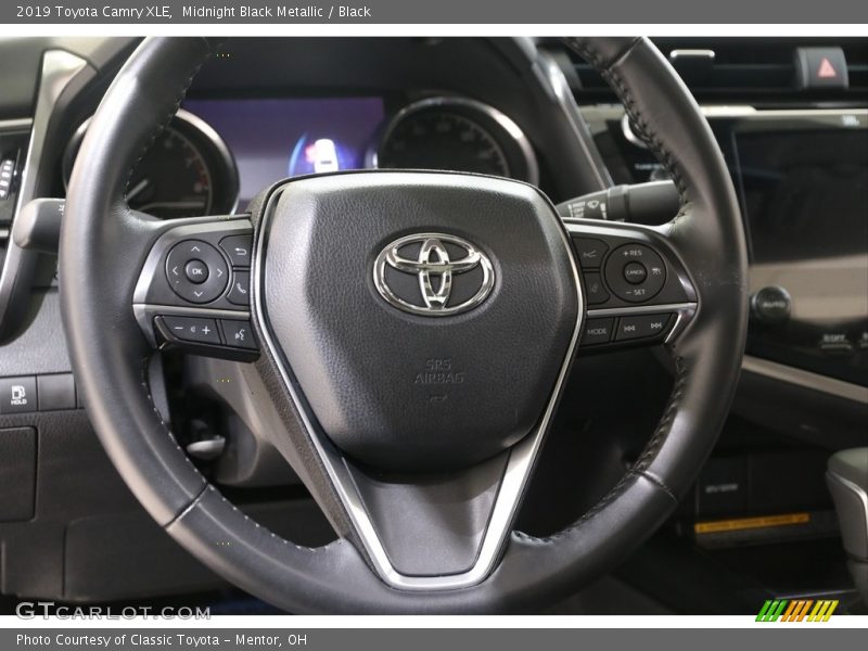 Midnight Black Metallic / Black 2019 Toyota Camry XLE