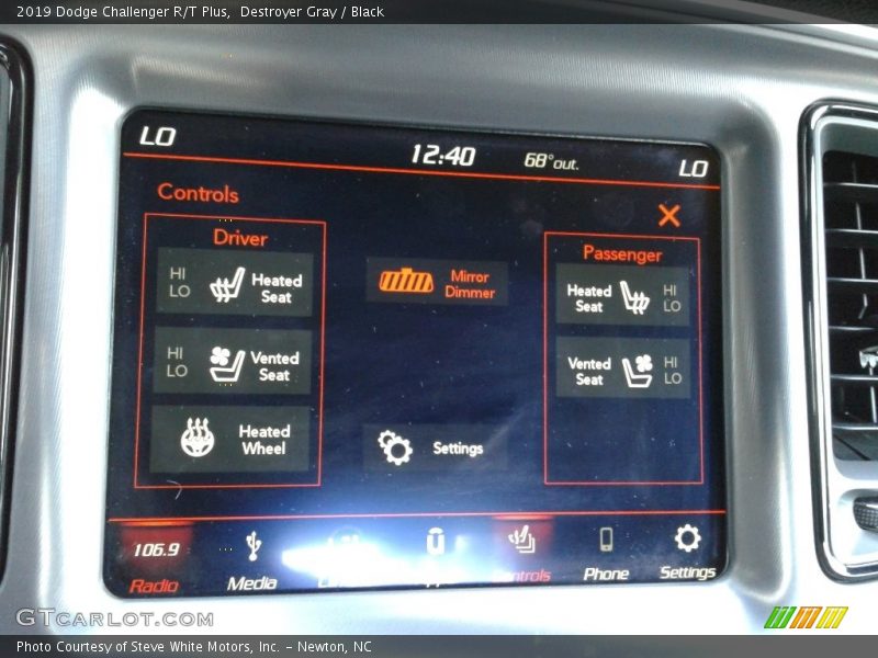 Destroyer Gray / Black 2019 Dodge Challenger R/T Plus