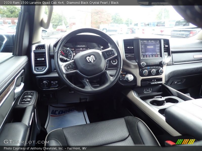 Diamond Black Crystal Pearl / Black 2020 Ram 1500 Laramie Quad Cab 4x4