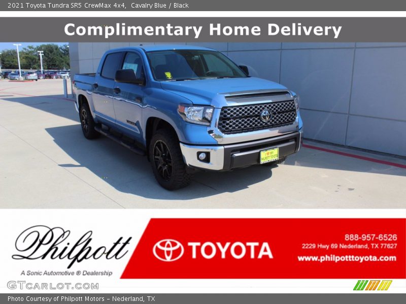 Cavalry Blue / Black 2021 Toyota Tundra SR5 CrewMax 4x4