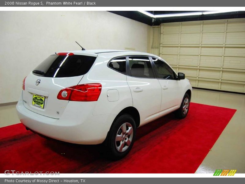 Phantom White Pearl / Black 2008 Nissan Rogue S