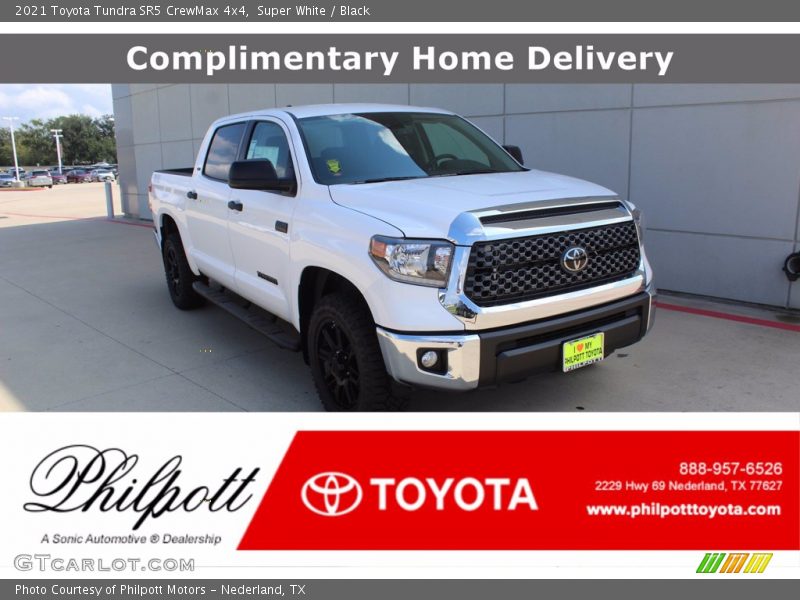 Super White / Black 2021 Toyota Tundra SR5 CrewMax 4x4