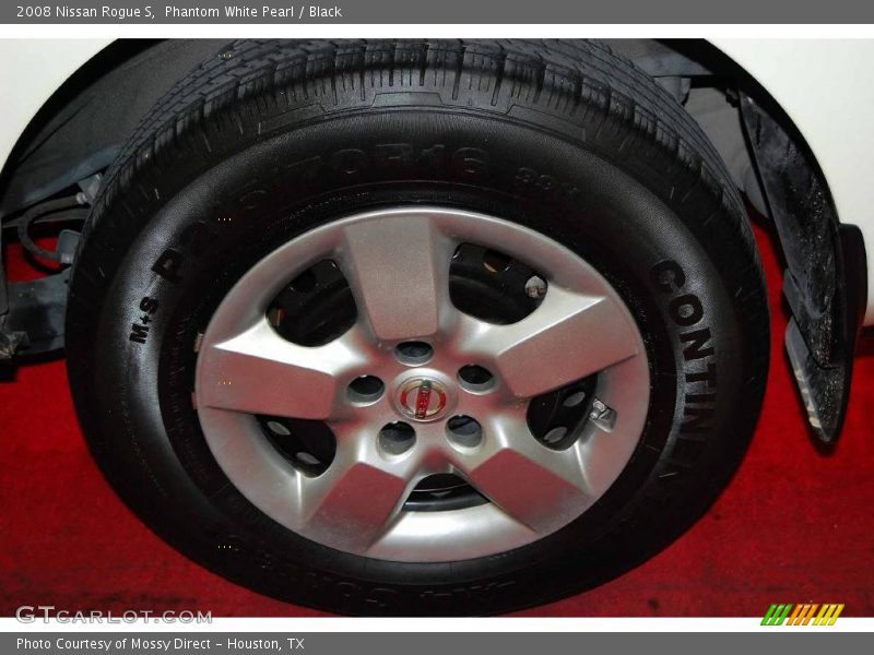 Phantom White Pearl / Black 2008 Nissan Rogue S