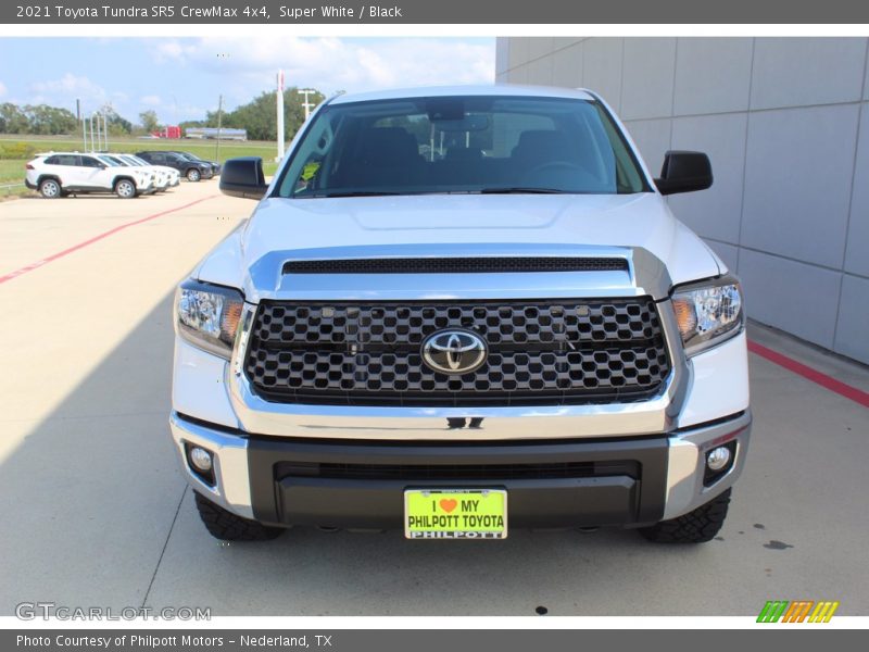 Super White / Black 2021 Toyota Tundra SR5 CrewMax 4x4