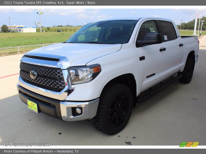 Super White / Black 2021 Toyota Tundra SR5 CrewMax 4x4