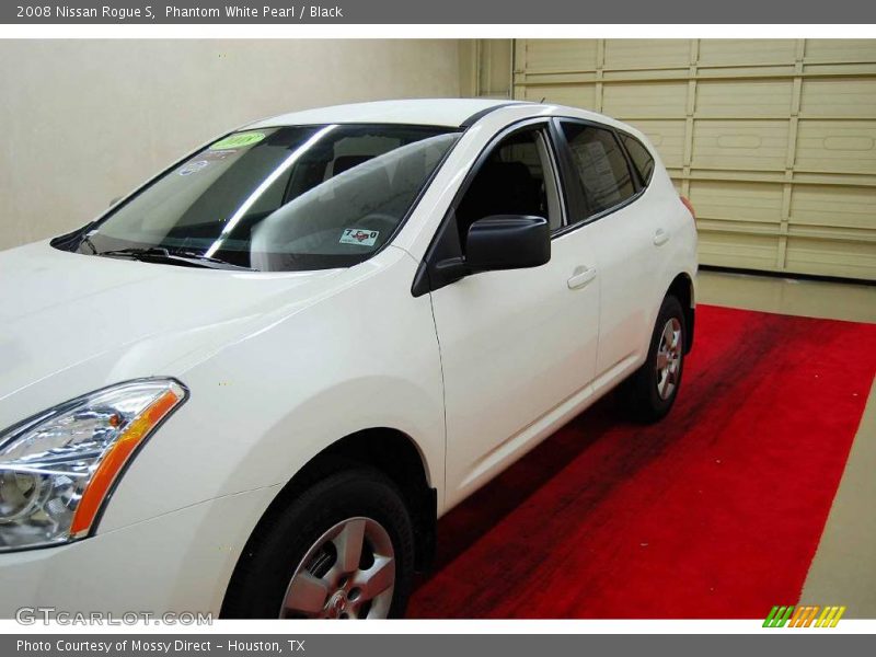 Phantom White Pearl / Black 2008 Nissan Rogue S