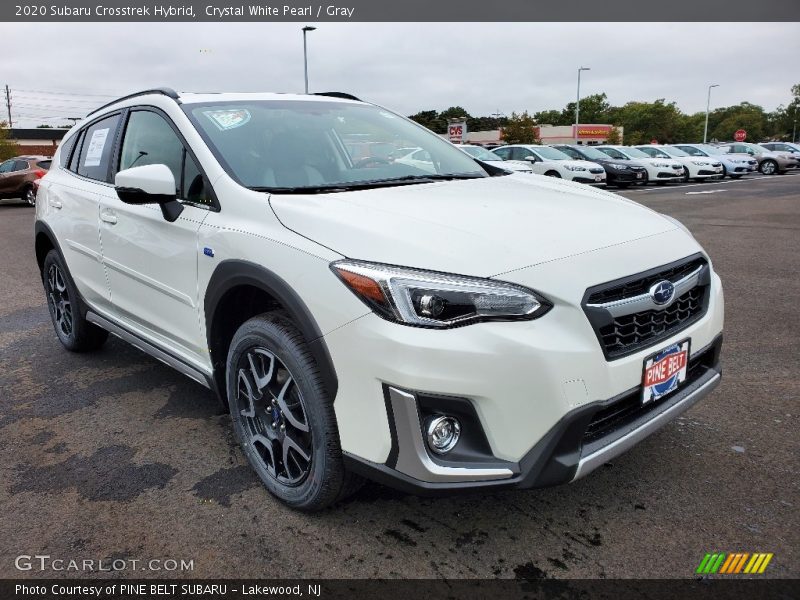 Crystal White Pearl / Gray 2020 Subaru Crosstrek Hybrid