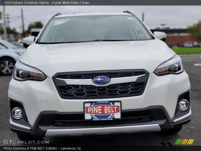 Crystal White Pearl / Gray 2020 Subaru Crosstrek Hybrid