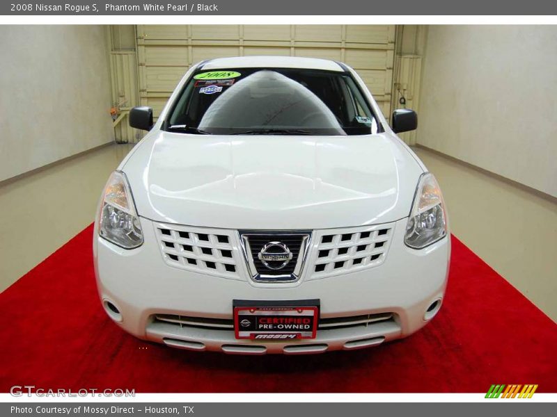 Phantom White Pearl / Black 2008 Nissan Rogue S