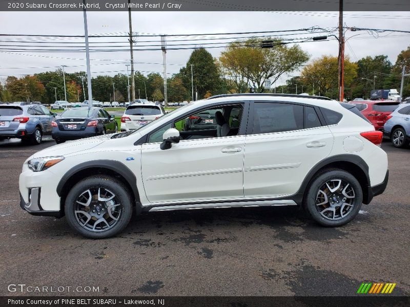 Crystal White Pearl / Gray 2020 Subaru Crosstrek Hybrid