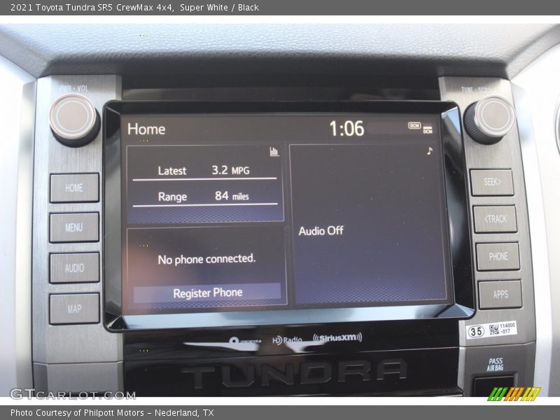 Super White / Black 2021 Toyota Tundra SR5 CrewMax 4x4