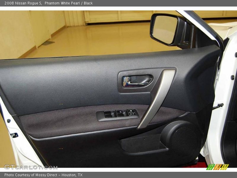 Phantom White Pearl / Black 2008 Nissan Rogue S