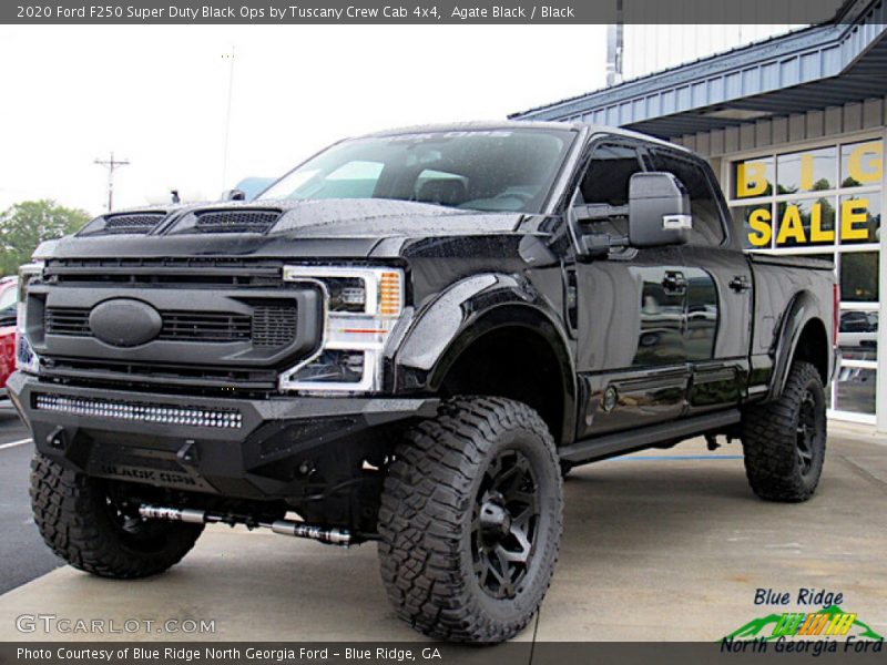 Front 3/4 View of 2020 F250 Super Duty Black Ops by Tuscany Crew Cab 4x4
