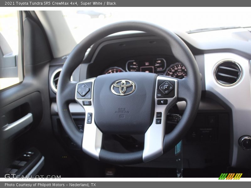 Super White / Black 2021 Toyota Tundra SR5 CrewMax 4x4
