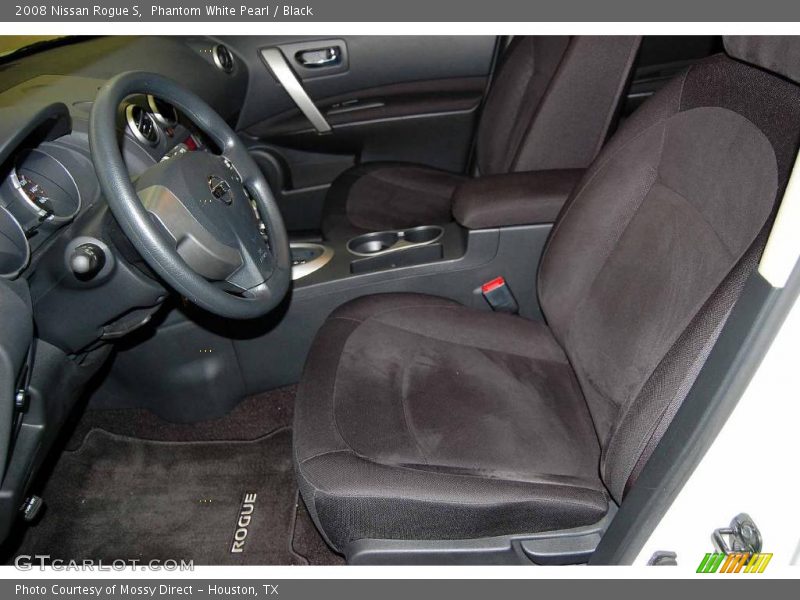 Phantom White Pearl / Black 2008 Nissan Rogue S