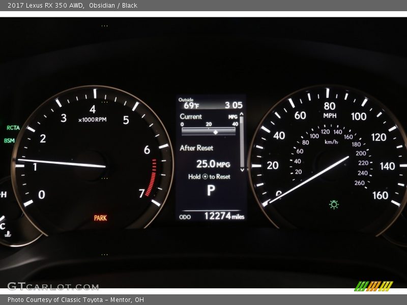 Obsidian / Black 2017 Lexus RX 350 AWD