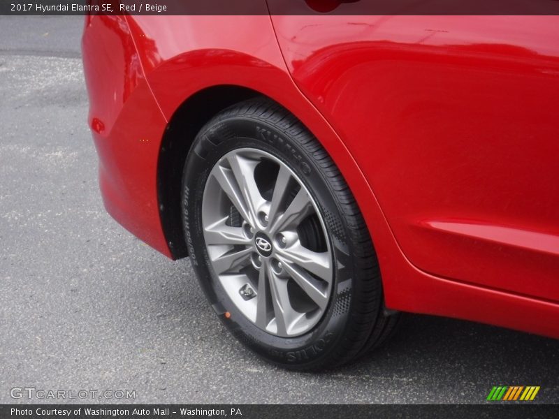 Red / Beige 2017 Hyundai Elantra SE