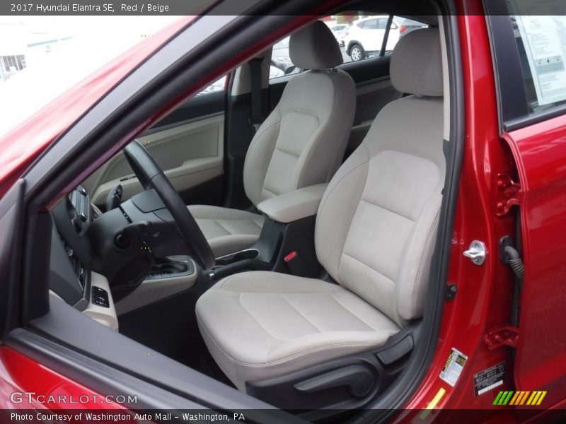 Red / Beige 2017 Hyundai Elantra SE