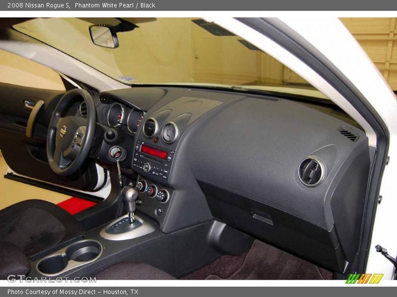 Phantom White Pearl / Black 2008 Nissan Rogue S