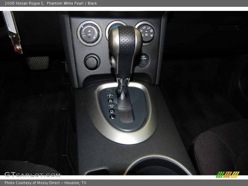 Phantom White Pearl / Black 2008 Nissan Rogue S