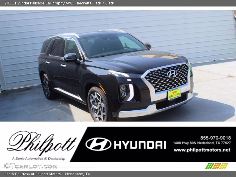 Becketts Black / Black 2021 Hyundai Palisade Calligraphy AWD