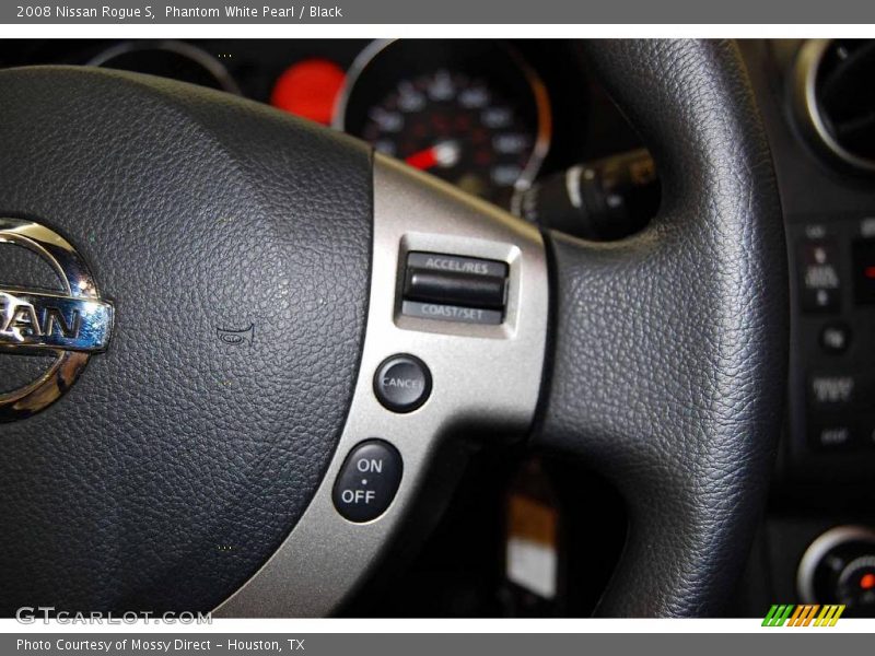 Phantom White Pearl / Black 2008 Nissan Rogue S