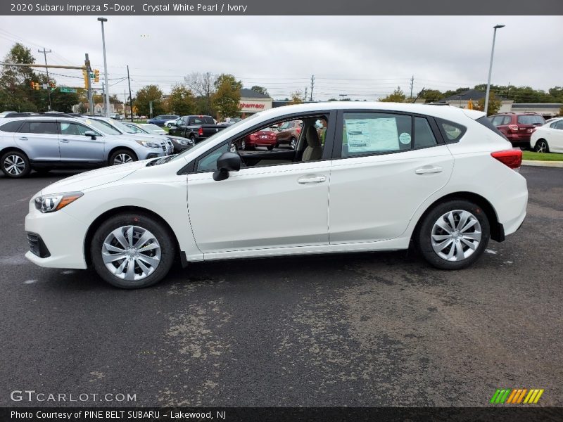 Crystal White Pearl / Ivory 2020 Subaru Impreza 5-Door