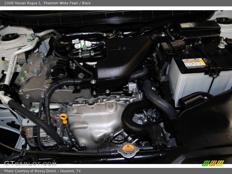 Phantom White Pearl / Black 2008 Nissan Rogue S