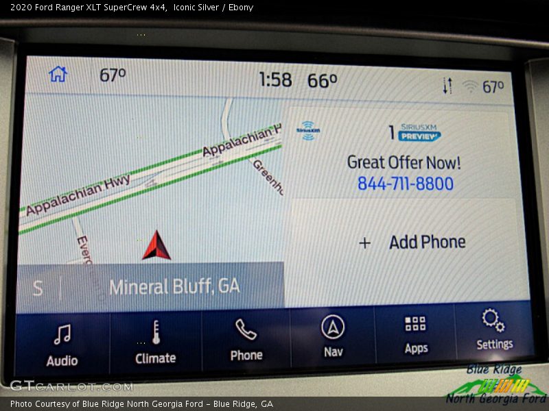 Iconic Silver / Ebony 2020 Ford Ranger XLT SuperCrew 4x4