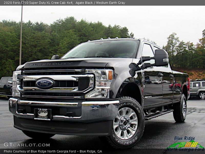 Agate Black / Medium Earth Gray 2020 Ford F250 Super Duty XL Crew Cab 4x4