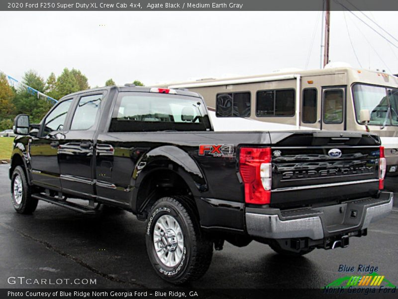 Agate Black / Medium Earth Gray 2020 Ford F250 Super Duty XL Crew Cab 4x4