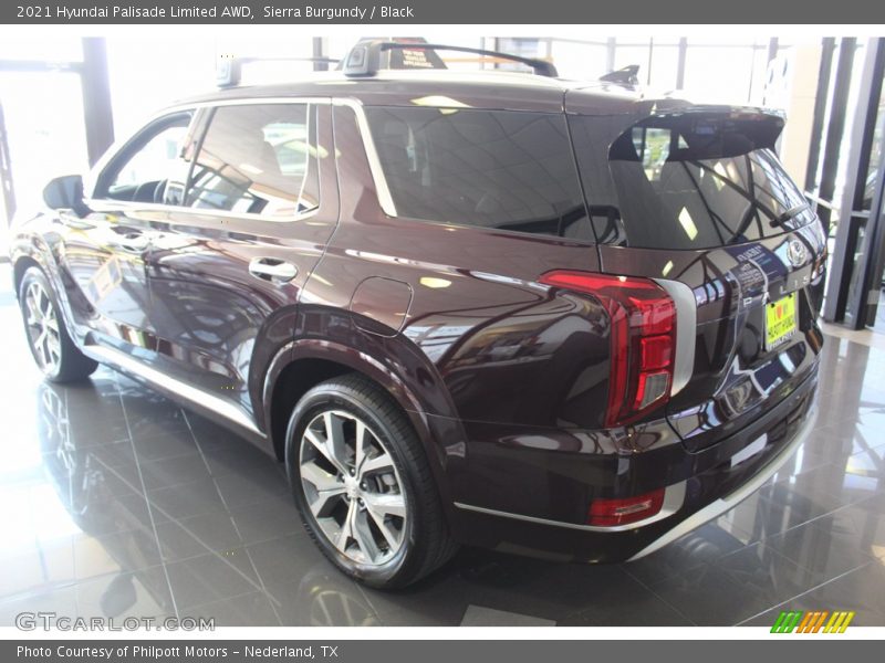 Sierra Burgundy / Black 2021 Hyundai Palisade Limited AWD