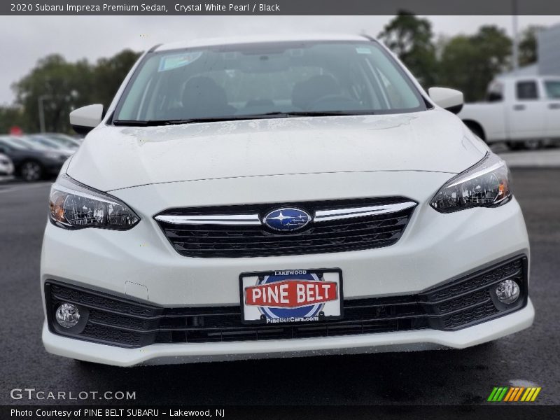 Crystal White Pearl / Black 2020 Subaru Impreza Premium Sedan