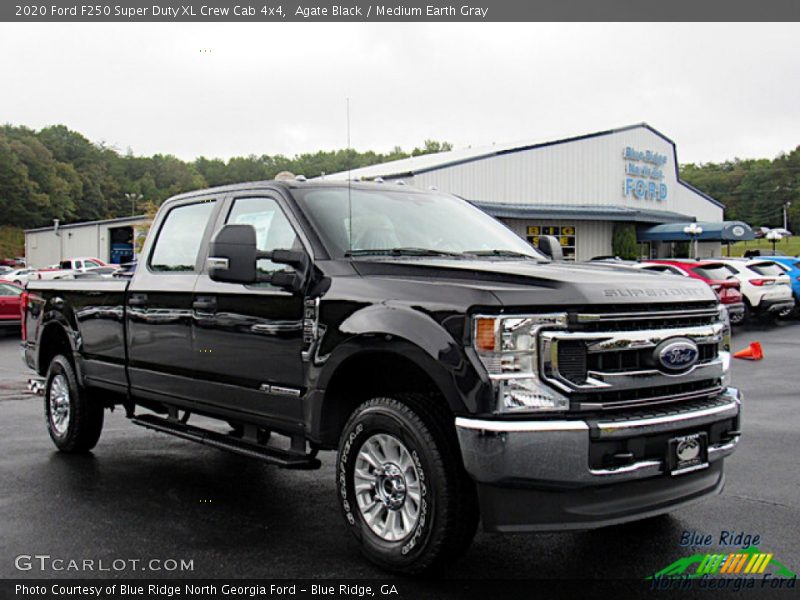 Agate Black / Medium Earth Gray 2020 Ford F250 Super Duty XL Crew Cab 4x4