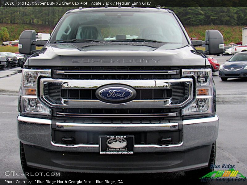 Agate Black / Medium Earth Gray 2020 Ford F250 Super Duty XL Crew Cab 4x4