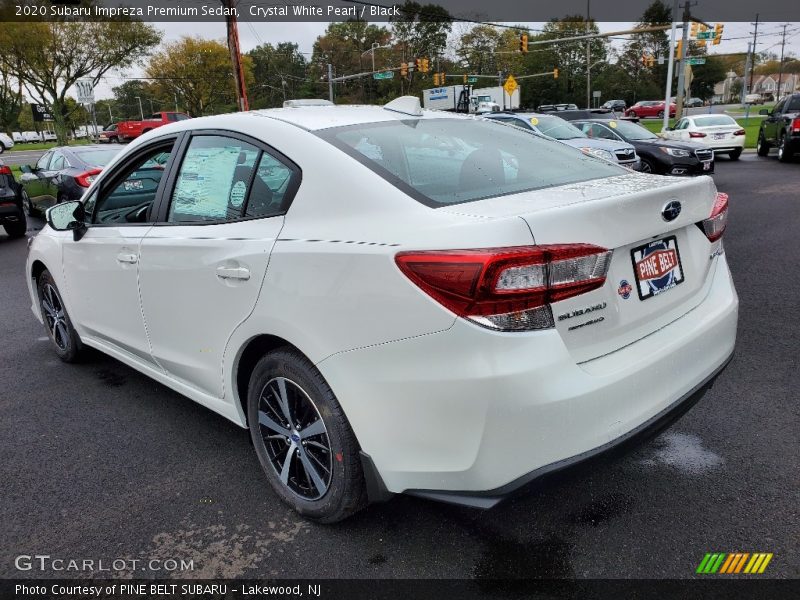 Crystal White Pearl / Black 2020 Subaru Impreza Premium Sedan