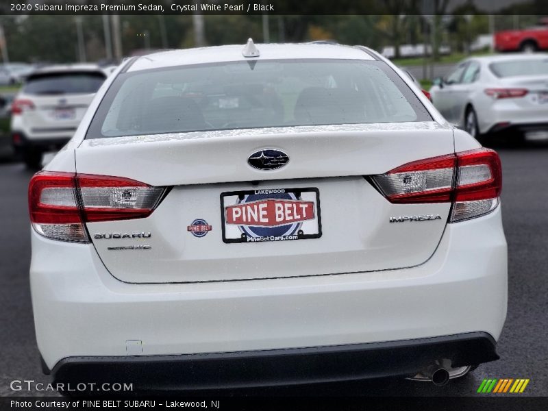 Crystal White Pearl / Black 2020 Subaru Impreza Premium Sedan