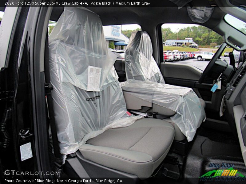 Agate Black / Medium Earth Gray 2020 Ford F250 Super Duty XL Crew Cab 4x4