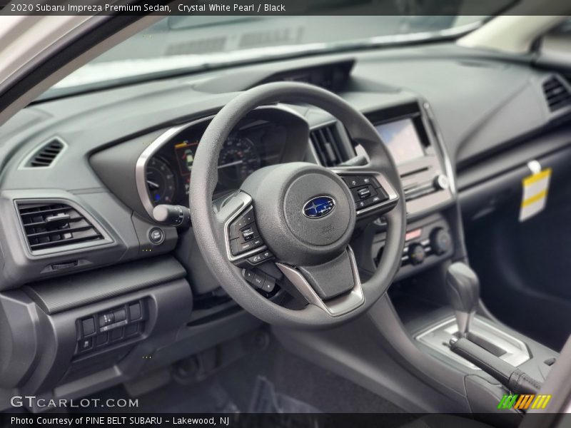 Crystal White Pearl / Black 2020 Subaru Impreza Premium Sedan