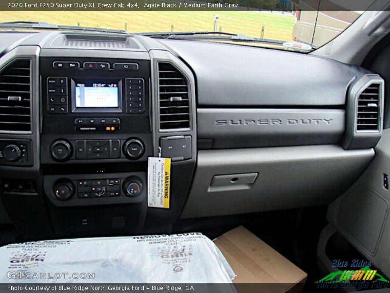 Agate Black / Medium Earth Gray 2020 Ford F250 Super Duty XL Crew Cab 4x4